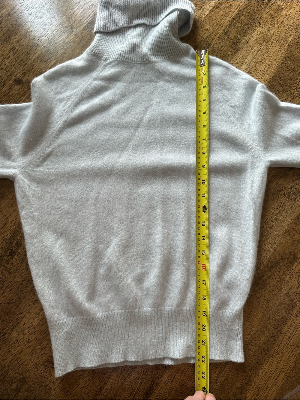 White + Warren Light Gray 100% Cashmere Turtleneck Sweater - Picture 9 of 9